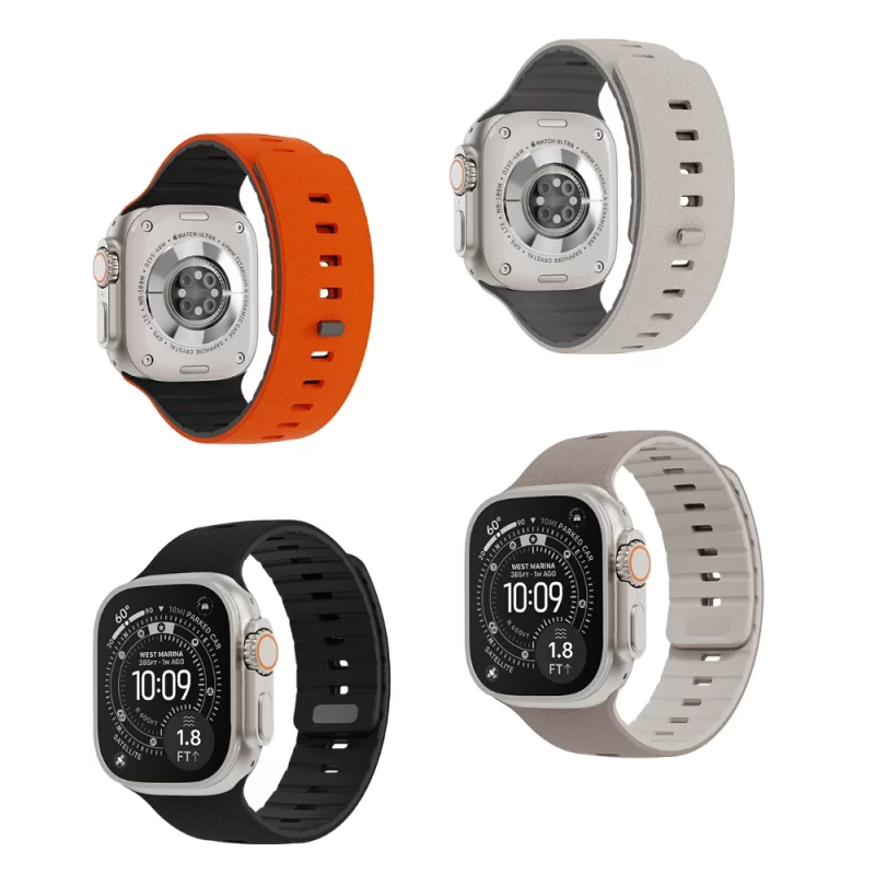 BENWIS Single-pin Silicone Magnetic Smart Watch Band