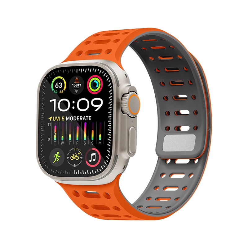 BENWIS Dual-color Silicone Magnetic Smart Watch Band