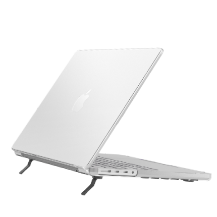 slim matte case with support feet for macbook